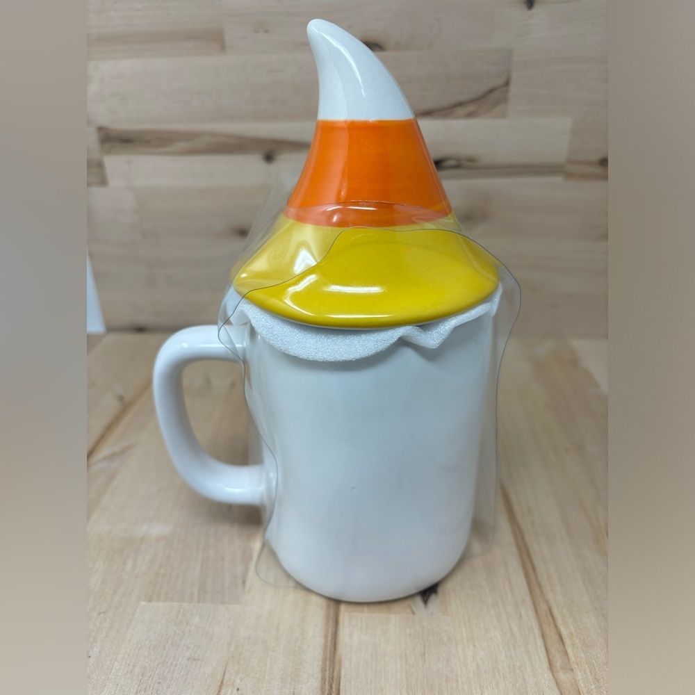 Rae Dunn YOU'RE SO CORNY Mug White with Novelty Top and Black Lettering New - Picture 2 of 3